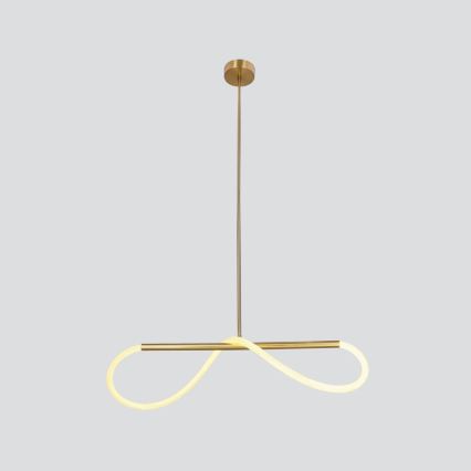 Suspension sur câble SUPREME LED/18W/230V 80 cm dorée