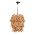 Suspension sur câble TASSEL 1xE27/40W/230V en raphia