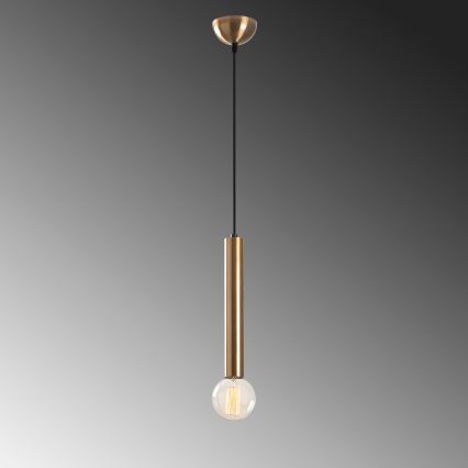 Suspension sur câble TEMPO 1xE27/40W/230V dorée