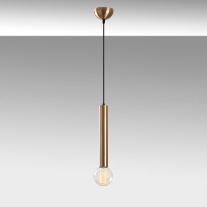 Suspension sur câble TEMPO 1xE27/40W/230V dorée