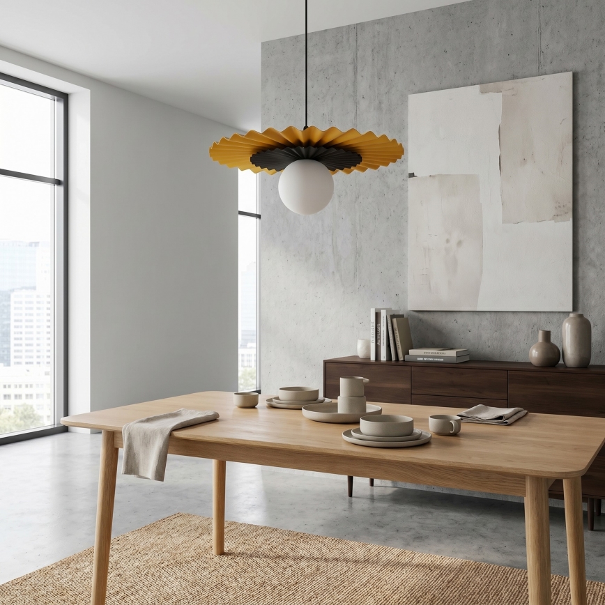 Suspension sur câble UMBRA 1xG9/8W/230V noir/orange