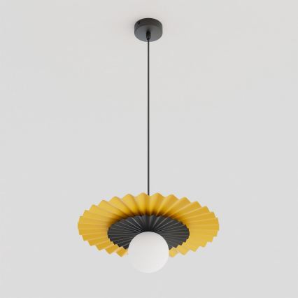 Suspension sur câble UMBRA 1xG9/8W/230V noir/orange