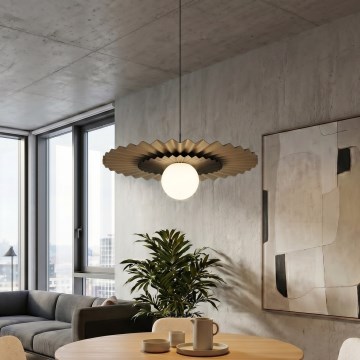 Suspension sur câble UMBRA 1xG9/8W/230V noire/beige