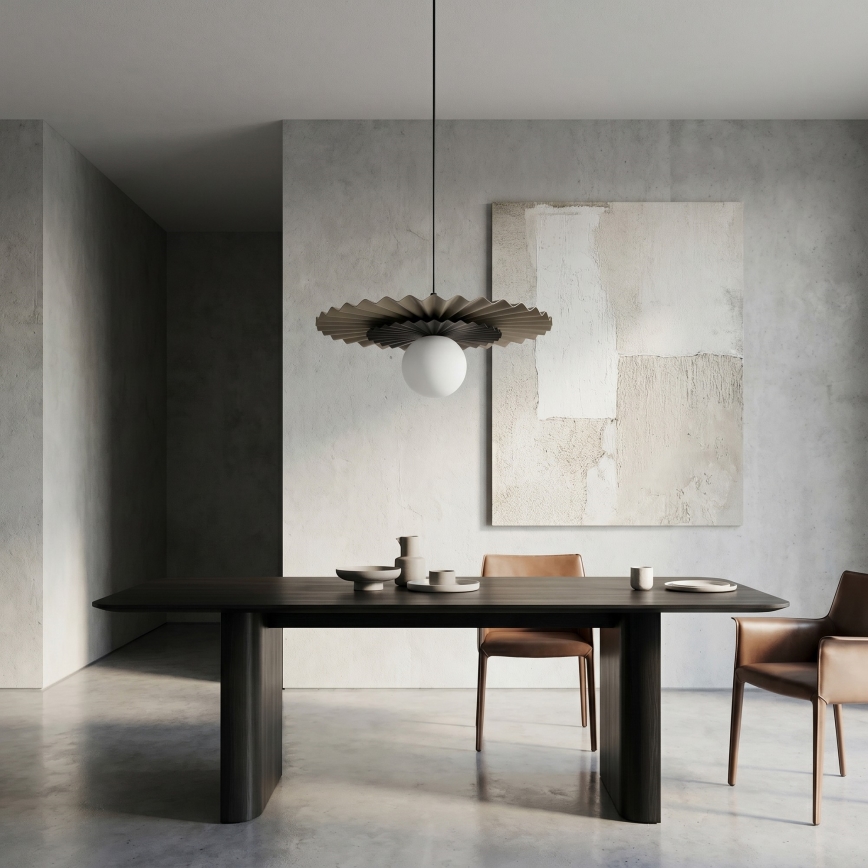 Suspension sur câble UMBRA 1xG9/8W/230V noire/beige