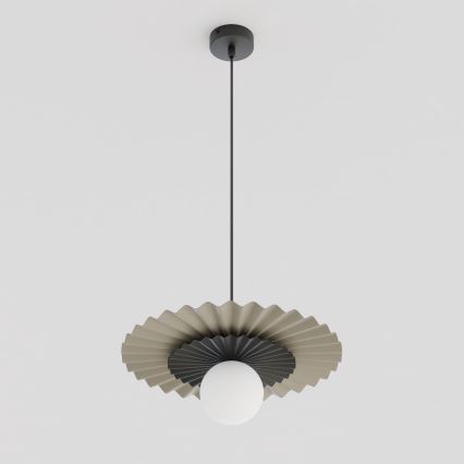 Suspension sur câble UMBRA 1xG9/8W/230V noire/beige