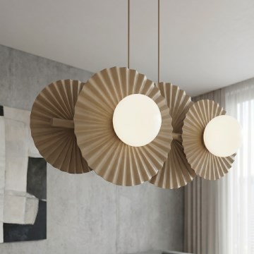 Suspension sur câble UMBRA 4xG9/8W/230V beige