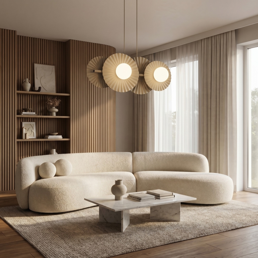 Suspension sur câble UMBRA 4xG9/8W/230V beige