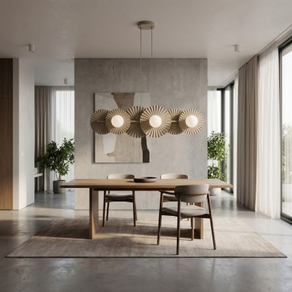 Suspension sur câble UMBRA 6xG9/8W/230V beige