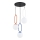 Suspension sur câble VAVIL 3xE27/15W/230V multicolore