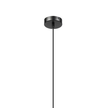 Suspension sur câble VELLO 1xE27/15W/230V noir/beige fumé/noir
