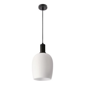 Suspension sur câble WOLKEN 1xE27/40W/230V blanc/noir