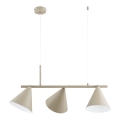 Suspension sur câble ZELTA 3xE27/15W/230V beige