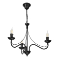Suspension sur chaîne ANTON 3xE14/15W/230V noire