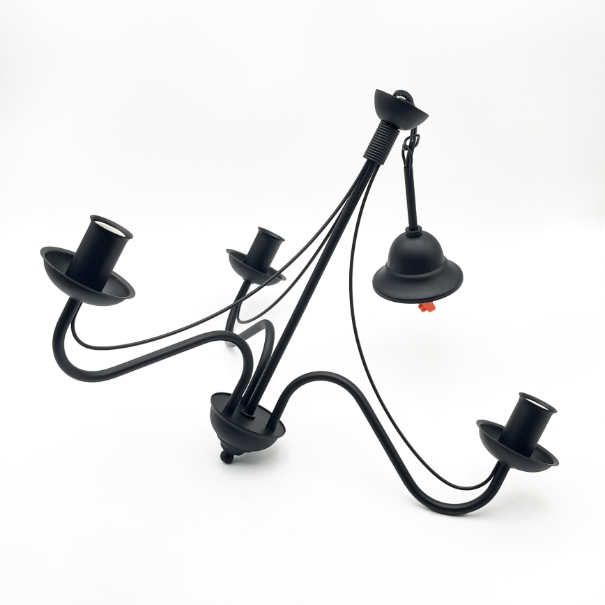 Suspension sur chaîne ANTON 3xE14/15W/230V noire