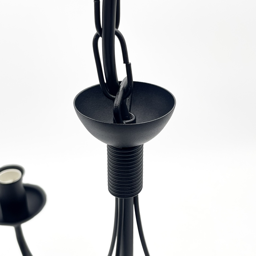 Suspension sur chaîne ANTON 3xE14/15W/230V noire