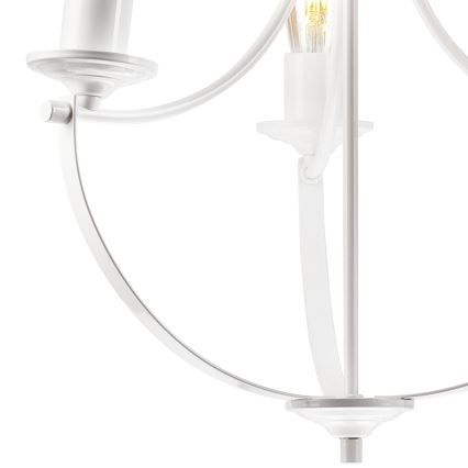 Suspension sur chaîne GINA 3xE27/60W/230V blanc