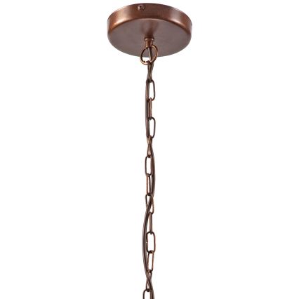 Suspension sur chaîne GINA 3xE27/60W/230V marron