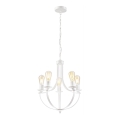 Suspension sur chaîne GINA 5xE27/60W/230V blanc