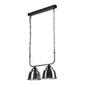 Suspension sur chaîne MARIO 2xE27/60W/230V chrome