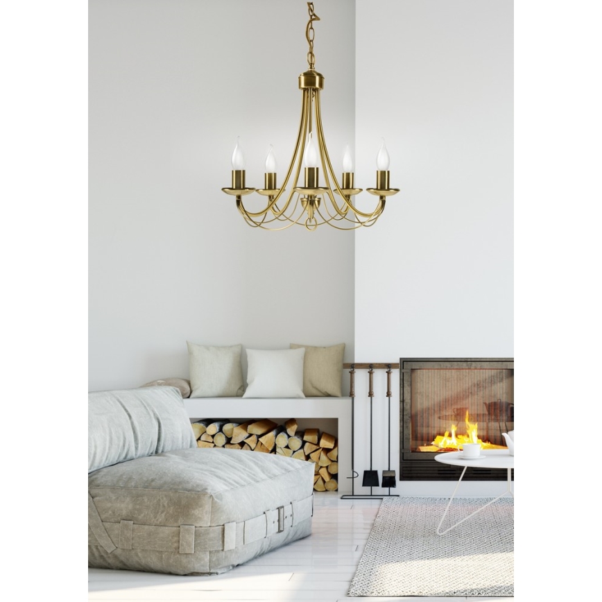 Suspension sur chaîne MUZA 5xE14/40W/230V
