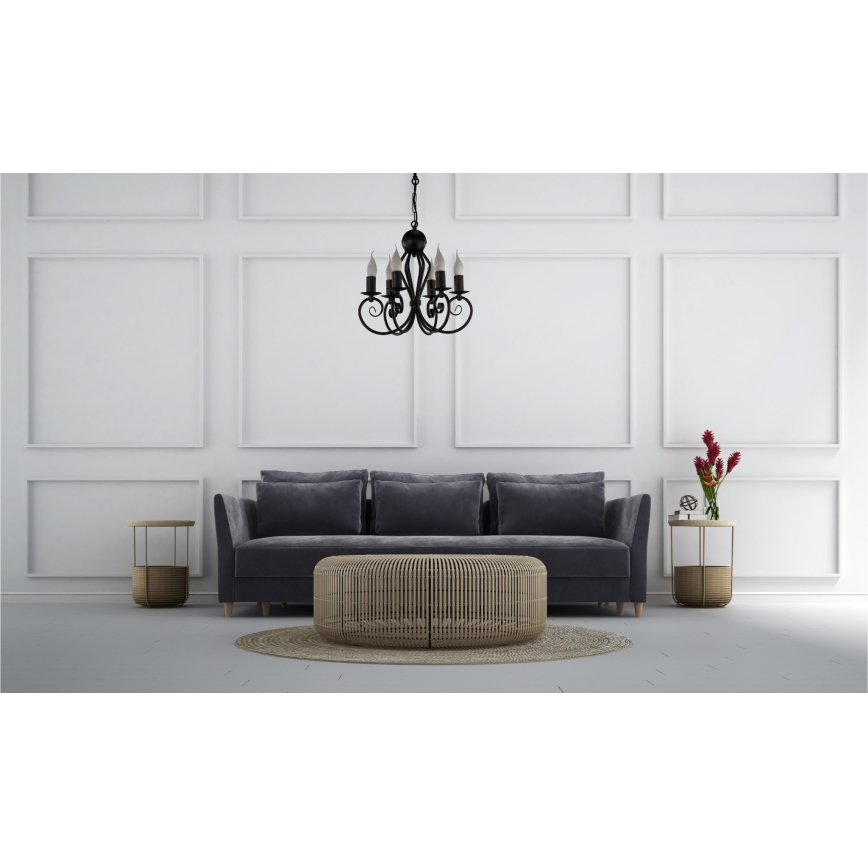 Suspension sur chaîne VINCENT 6xE14/40W/230V