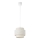 Suspension sur cordon BOHO 1xE27/60W/230V Ø 20 cm blanc