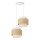 Suspension sur cordon BOHO 2xE27/60W/230V jute/crème