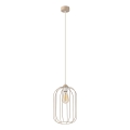 Suspension sur cordon DESTELLO 1xE27/15W/230V Ø 21 cm beige