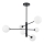 Suspension sur tige DORADO 6xG9/40W/230V noir