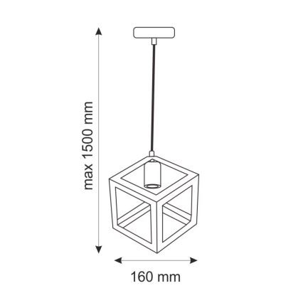 Suspension SWEDEN 1xE27/20W/230V
