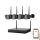 Système de caméra connecté + 4x caméra avec détecteur 2K+ 12V IP65 Wi-Fi
