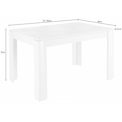Table à manger ARIA blanche