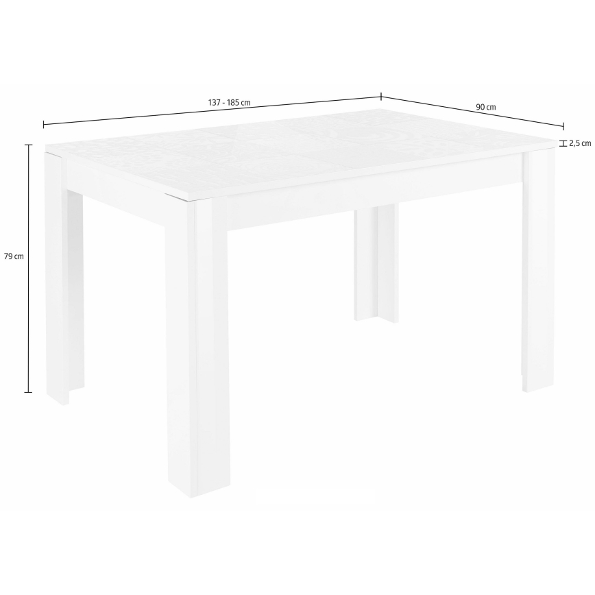 Table à manger ARIA blanche