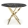 Table à manger ESTEN 100 cm noir/doré