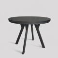 Table à manger extensible CENTRO 100/140x77 cm noire