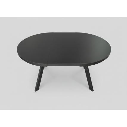 Table à manger extensible CENTRO 100/140x77 cm noire