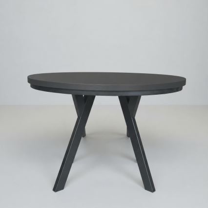 Table à manger extensible CENTRO 100/140x77 cm noire