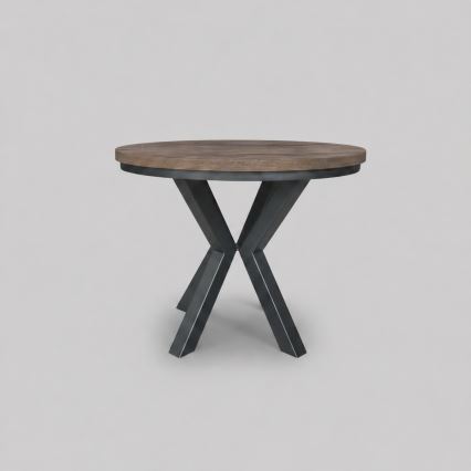 Table à manger extensible CONVI 100/140x73 cm chêne Lefkas/noir