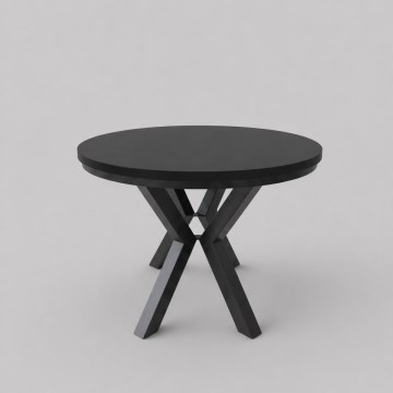 Table à manger extensible CONVI 100/140x73 cm noire