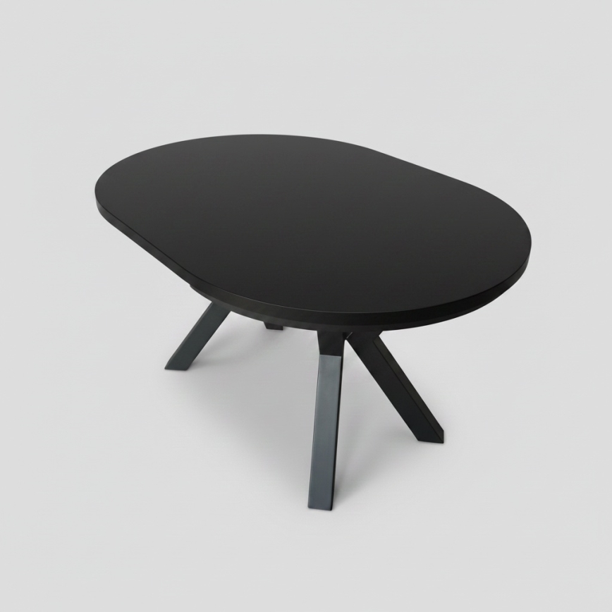 Table à manger extensible CONVI 100/140x77 cm noire