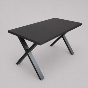 Table à manger extensible DOMO 150/190x80 cm noire