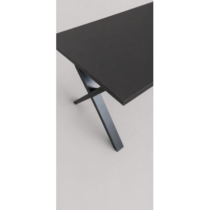 Table à manger extensible DOMO 150/190x80 cm noire