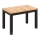 Table à manger extensible DOO 120/160x75 cm chêne artisan/noir