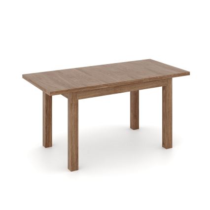 Table à manger extensible DOO 120/160x75 cm noyer clair