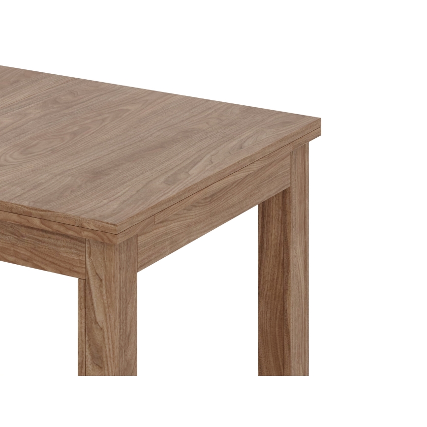 Table à manger extensible DOO 120/160x75 cm noyer clair