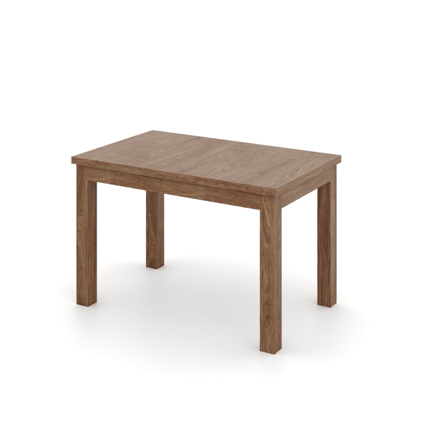 Table à manger extensible DOO 120/160x75 cm noyer clair