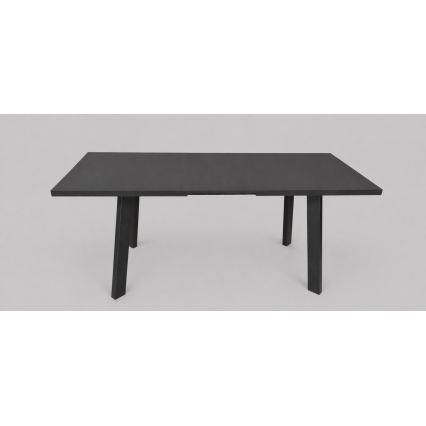 Table à manger extensible KERNO 150/190x80 cm, noir