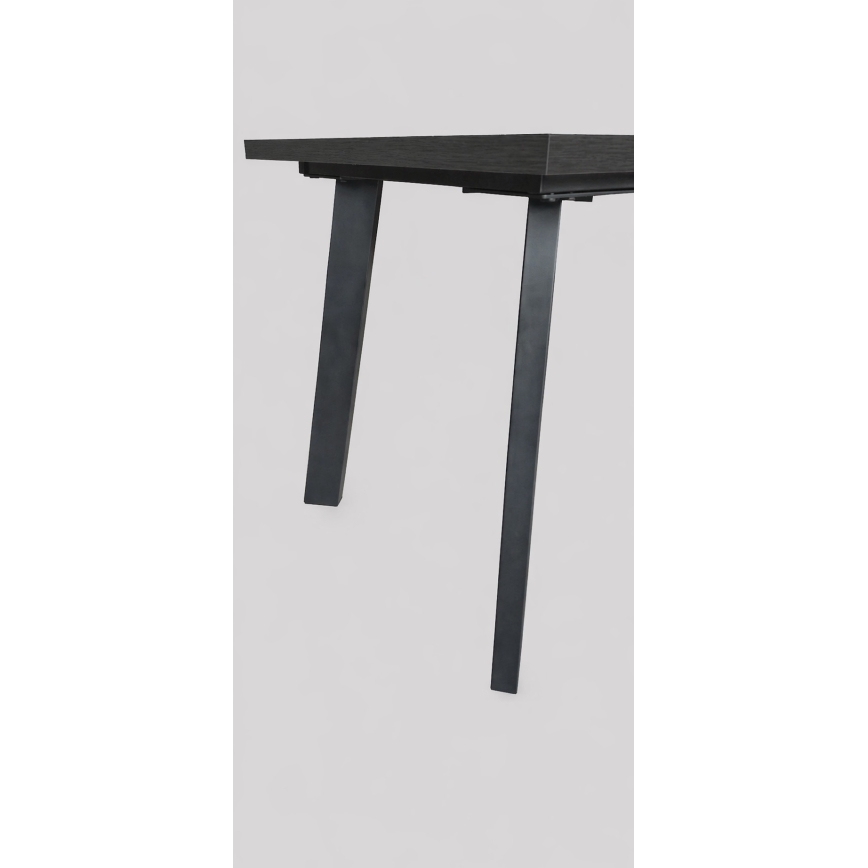 Table à manger extensible KERNO 150/190x80 cm, noir