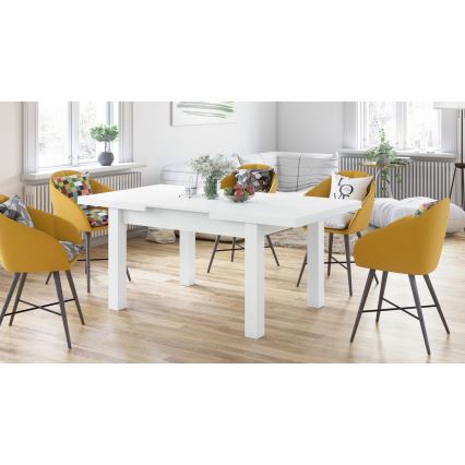 Table à manger extensible pour 12 personnes RALF 120/270x90 cm blanche