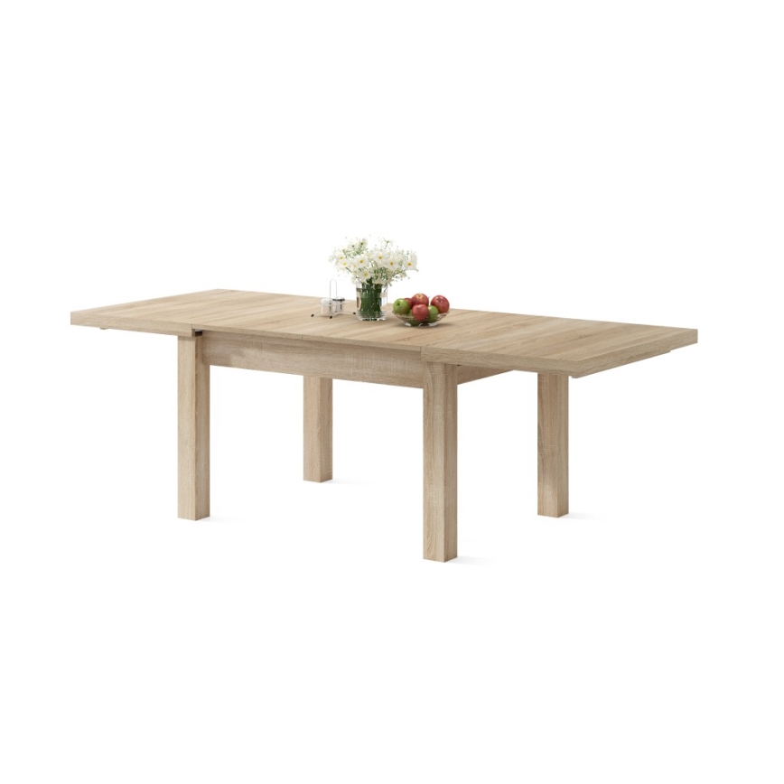 Table à manger extensible RALF pour 12 personnes, chêne Sonoma